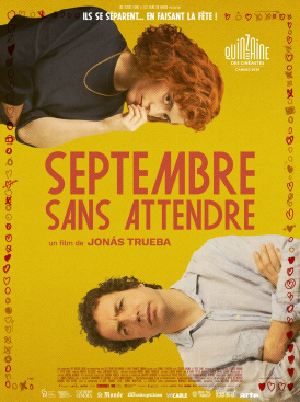 Affiche du film Septembre sans attendre au cinéma Paradiso de St MArtin en Haut