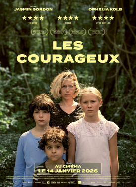 Affiche du film Les Courageux au cinéma Paradiso de St MArtin en Haut