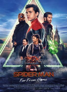 Affiche du film Spider-Man: Far From Home au cinéma Paradiso de St MArtin en Haut