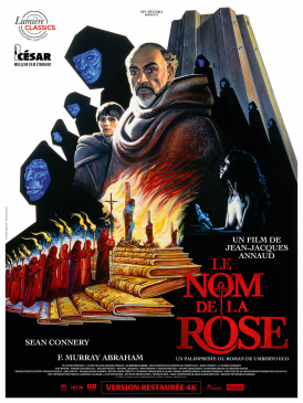 Affiche du film Le Nom de la Rose au cinéma Paradiso de St MArtin en Haut