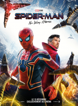 Affiche du film Spider-Man: No Way Home au cinéma Paradiso de St MArtin en Haut