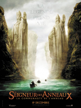 Affiche du film Le Seigneur des anneaux : la communauté de l'anneau au cinéma Paradiso de St MArtin en Haut