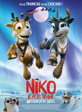 Affiche du film Niko le petit renne, mission Père Noël