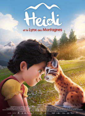 Affiche du film Heidi et le lynx des montagnes au cinéma Paradiso de St MArtin en Haut