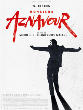 Affiche du film Monsieur Aznavour au cinéma Paradiso de St MArtin en Haut