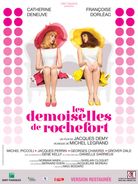 Affiche du film Les Demoiselles de Rochefort au cinéma Paradiso de St MArtin en Haut