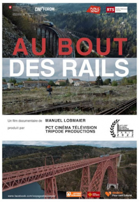 Affiche du film Au bout des rails au cinéma Paradiso de St MArtin en Haut