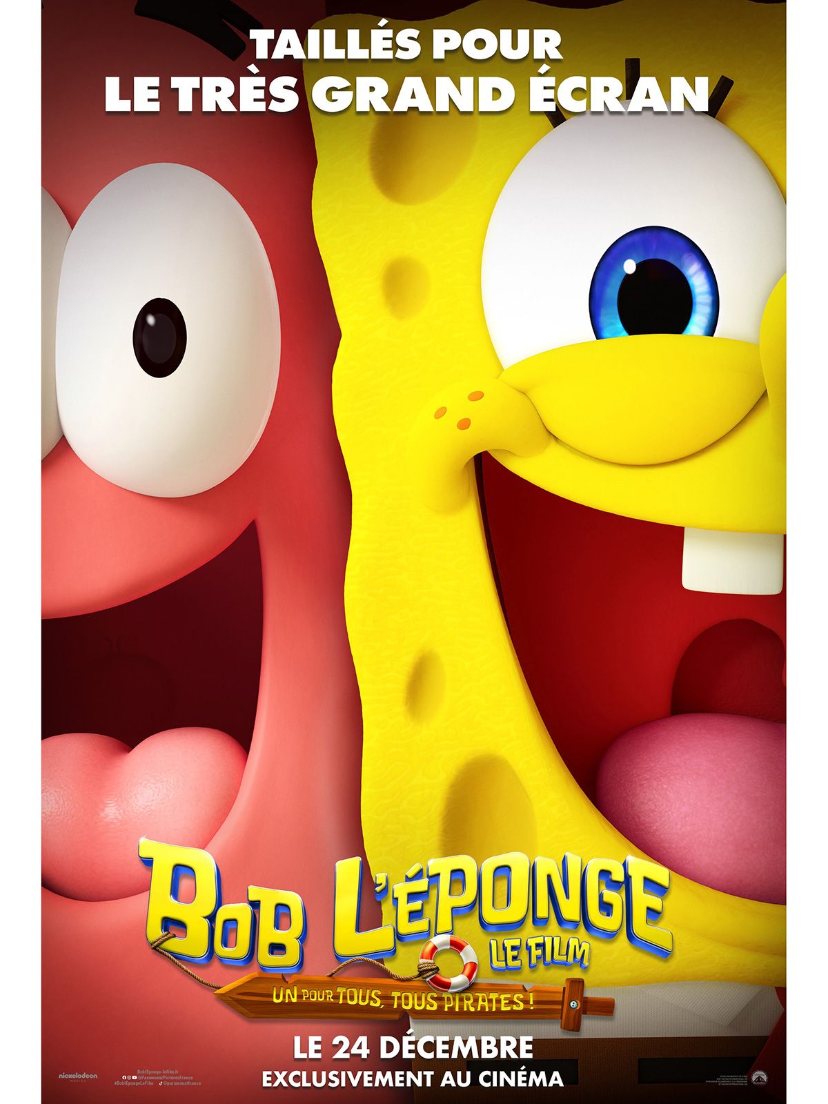 Affiche du film Bob l'éponge - Le film : un pour tous, tous pirates !